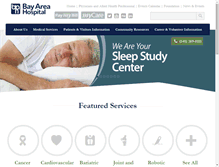 Tablet Screenshot of bayareahospital.org